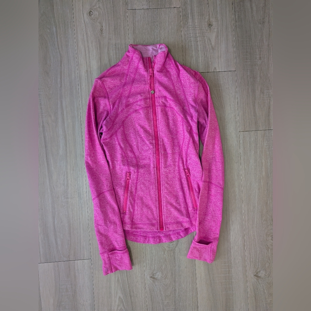Women's Pink Zip-Up Jacket - Picture 7 of 12